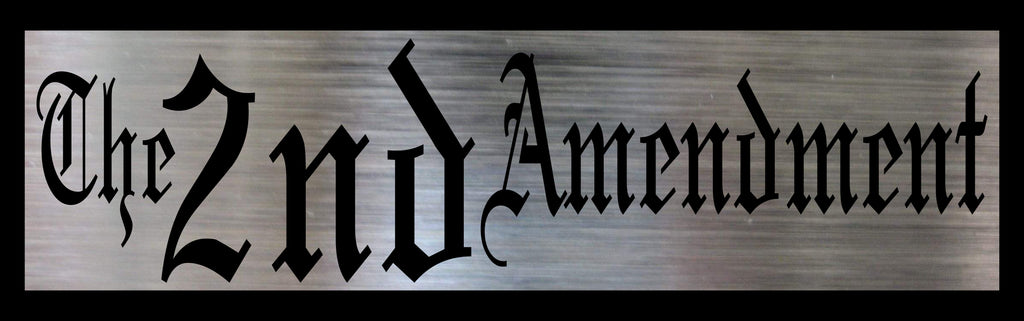 "2nd Amendment" Metal Stencil (14 gauge steel)