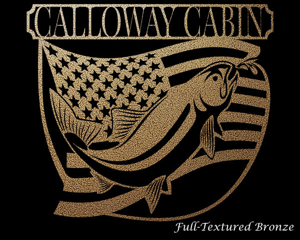 American Fly Fishing Custom Metal Art