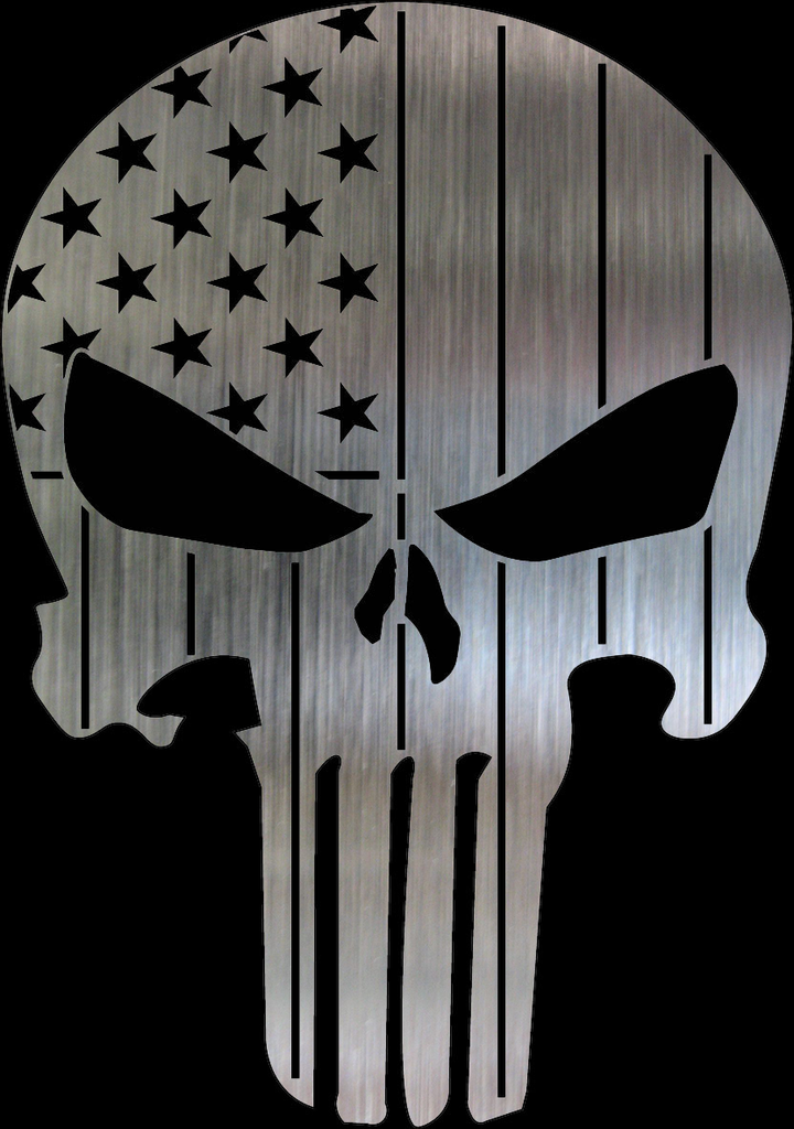 American Skull Metal Stencil (14 gauge steel)