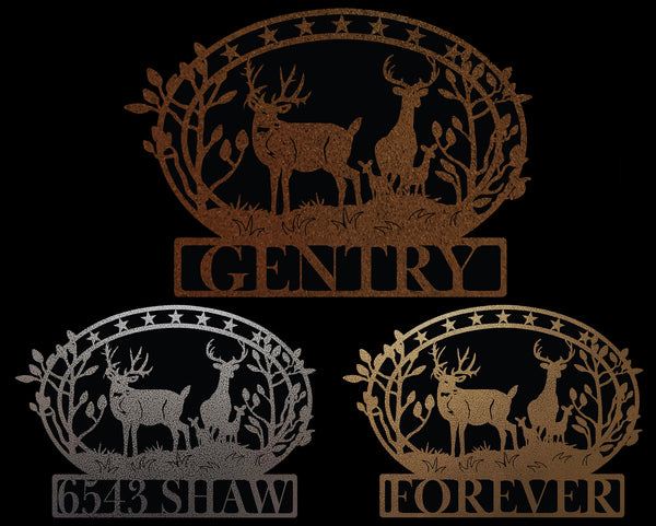 Deer Scene Custom Sign