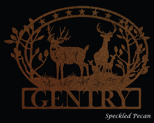 Deer Scene Custom Sign