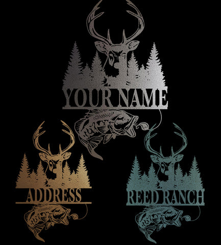 Buck and Bass Custom Art