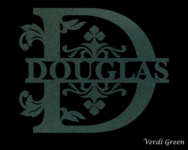 Iron Vineyard Custom Name Monogram
