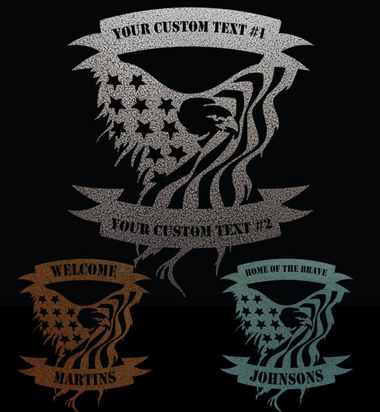 Dual Bannered Patriot Eagle