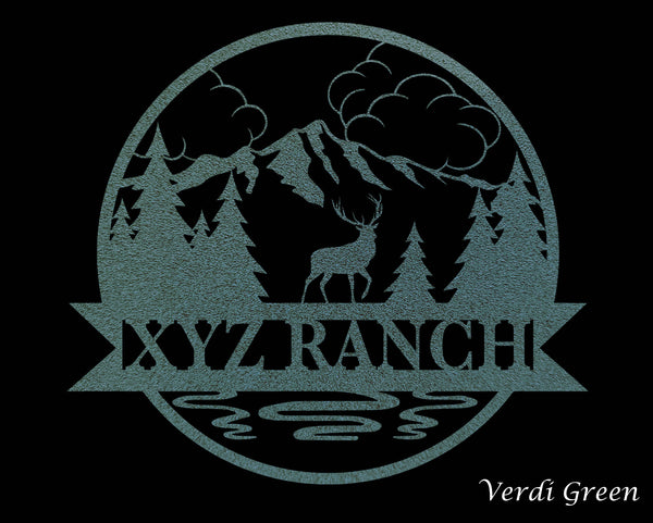 Elk Scenery Custom Sign