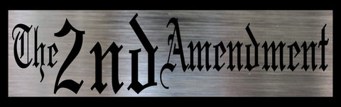 "2nd Amendment" Metal Stencil (14 gauge steel)