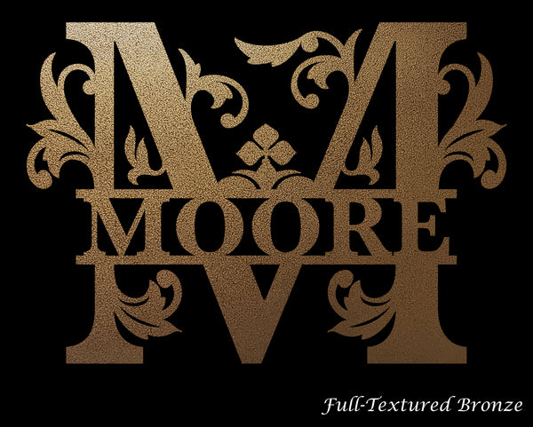 Iron Vineyard Custom Name Monogram