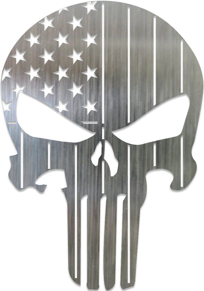 American Skull Metal Stencil (14 gauge steel)