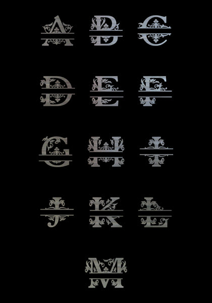 Iron Vineyard Custom Name Monogram