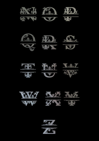 Iron Vineyard Custom Name Monogram