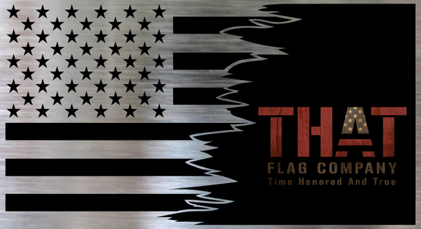 Metal DIY American Flag - Ripped