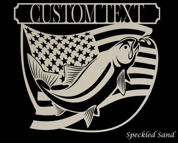 American Fly Fishing Custom Metal Art