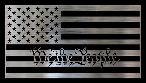 Metal DIY American Flag - We the People